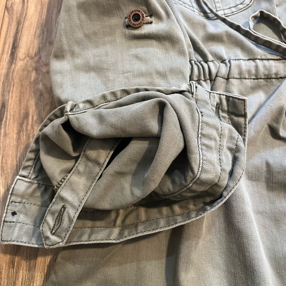 RED JEANS NYC Premium Vintage Clothing Roll Tab Sleeve Military Utility Dress L - Picture 5 of 16